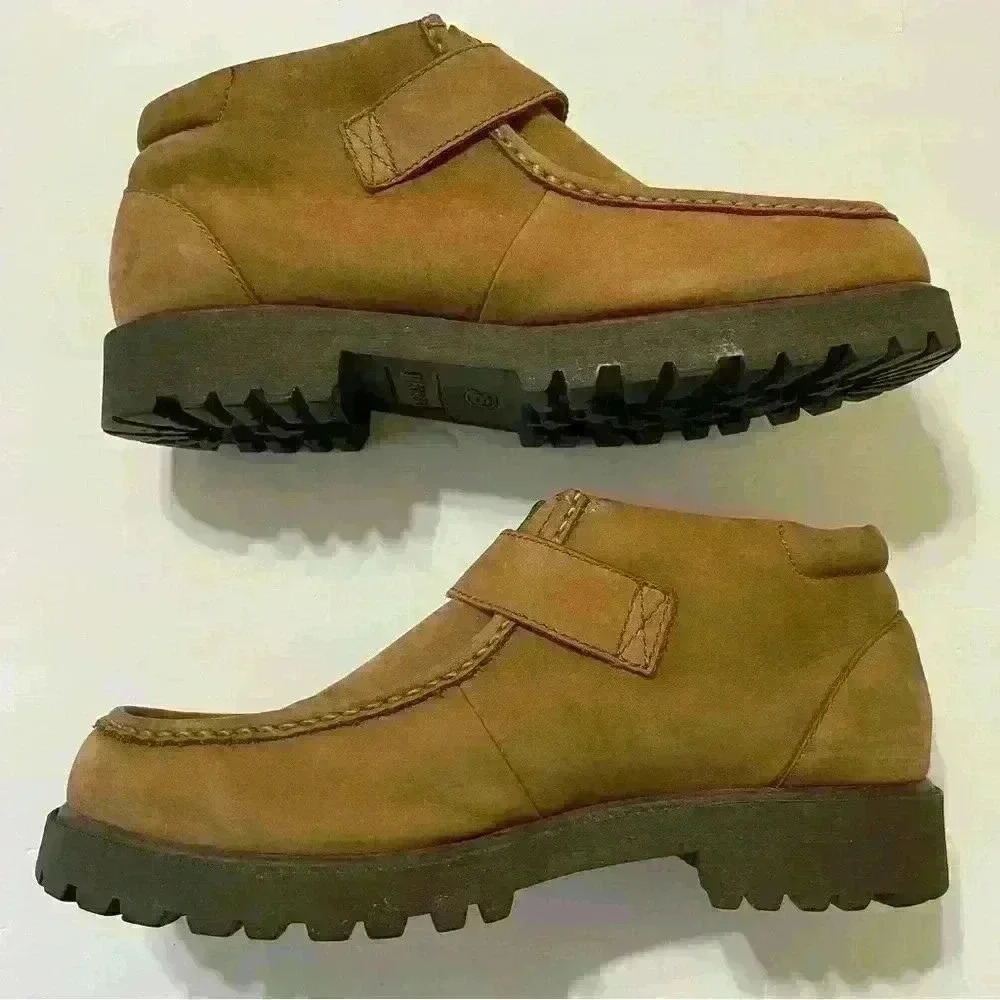 Skechers Mens Regulators Takeover Strap Loafers Wheat Tan Leather Size 10.5 - Picture 4 of 13